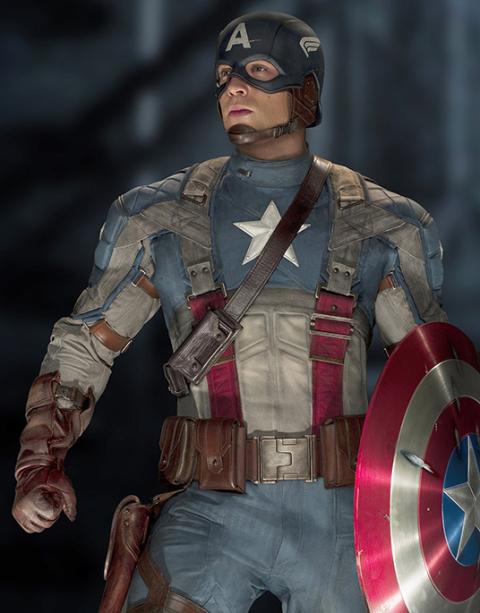 Chris Evans stars in a scene from the movie "Captain America: The First Avenger." (CNS/Paramount)